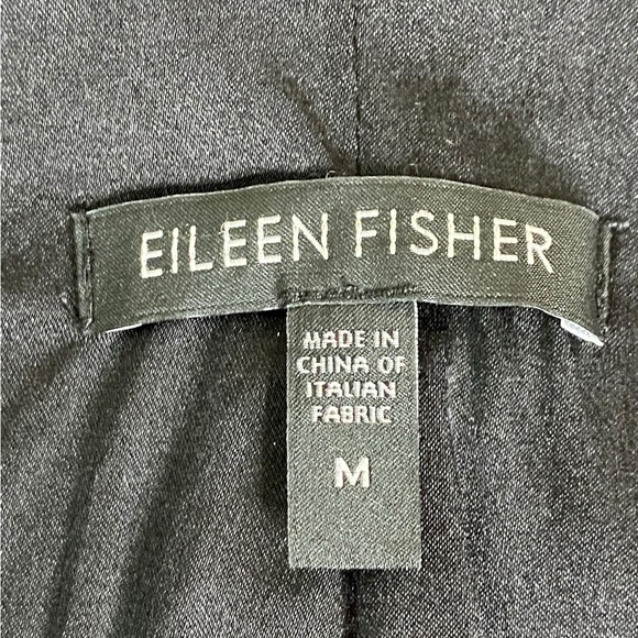 Eileen Fisher Black Hidden zipper Blazer Women’s size M - Picture 9 of 14